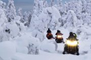 покататься на снегоходе в Карелии